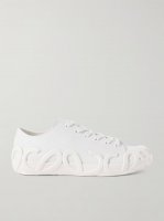 Rise rubber-trimmed nubuck sneakers