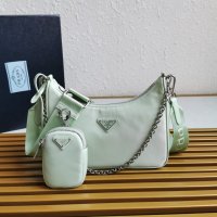 PRADA HANDBAG HOBO light green