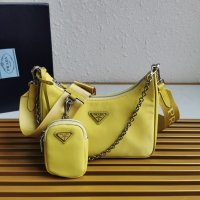 PRADA HANDBAG HOBO yellow