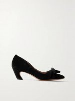 Oli bow-detailed velvet pumps