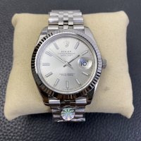 Rolex Datejust 41 Series, Classic Model with White and Grey Dial