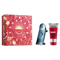 Kit Perfume Carolina Herrera 212 Heroes Men Masculino Eau de Toilette 90 ml + Gel de Banho 100 ml