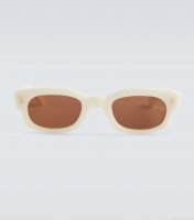 Jacques Marie MageWhiskeyclone rectangular sunglasses