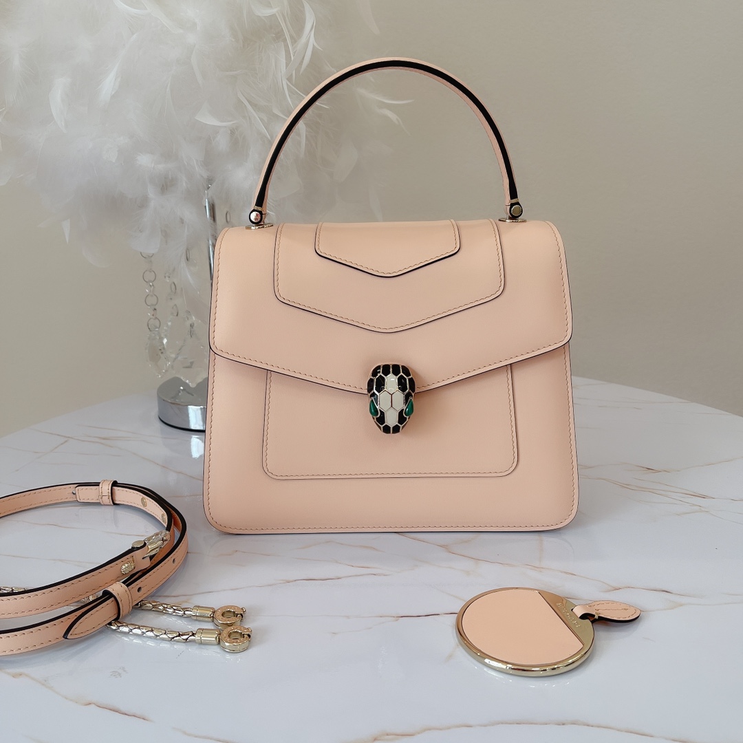 BULGARI CROSSBODY BAG Peach Pink