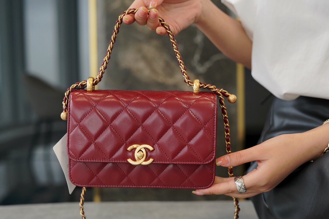 CHANEL CROSSBODY BAG burgundy