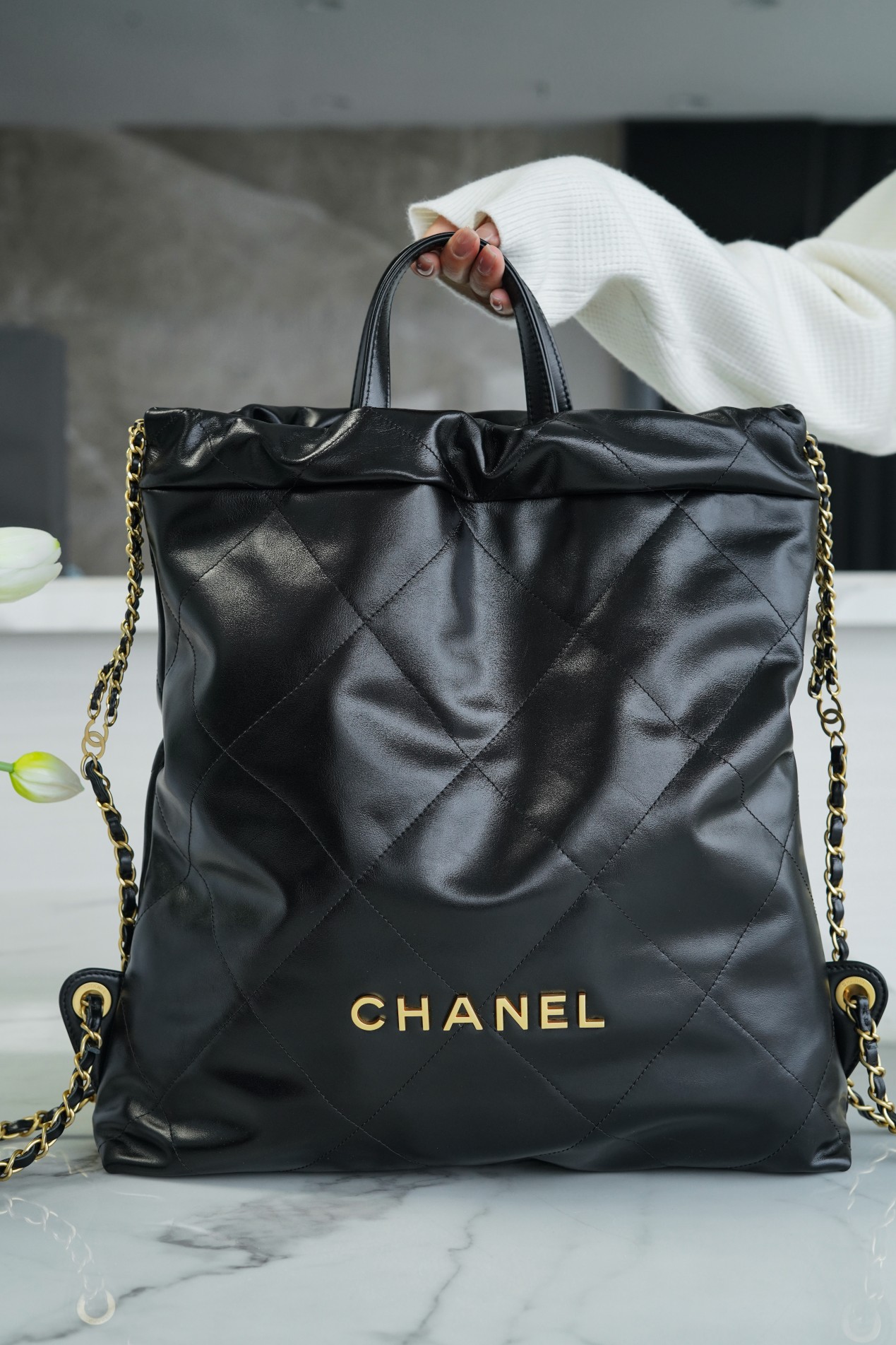 CHANEL Backpack black