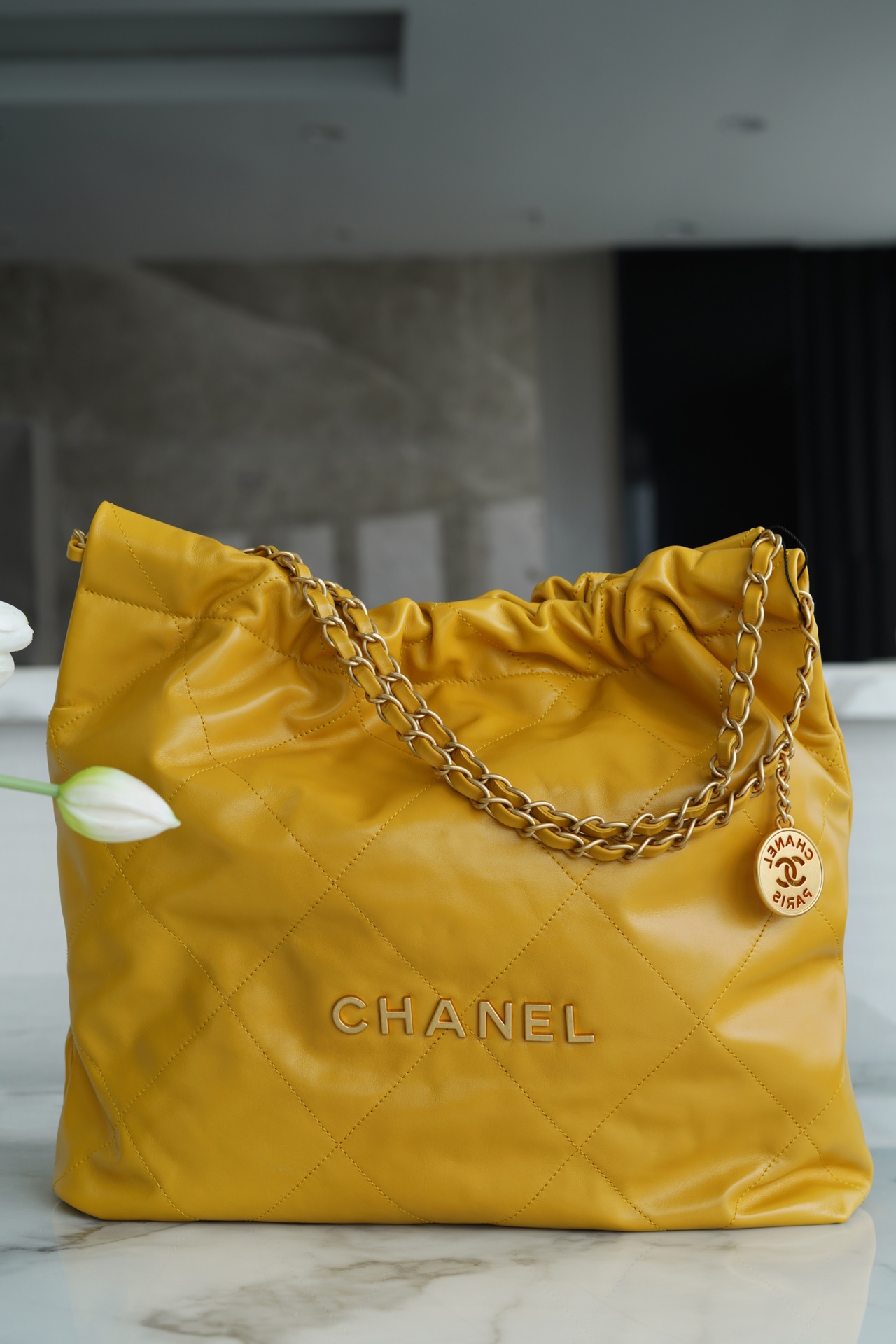 CHANEL HANDBAG Mango Yellow