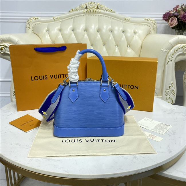 Louis Vuitton Alma BB Epi Leather Bleuet Blue Louis Vuitton Alma BB Epi Leather Bleuet Blue