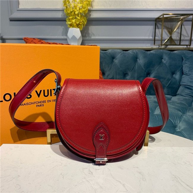 Louis Vuitton Tambourin Small Round Lightweight Cross Shoulder Bag Rouge