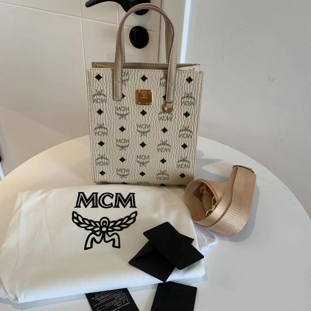 MCM WORLDWIDE HANDBAG Beige