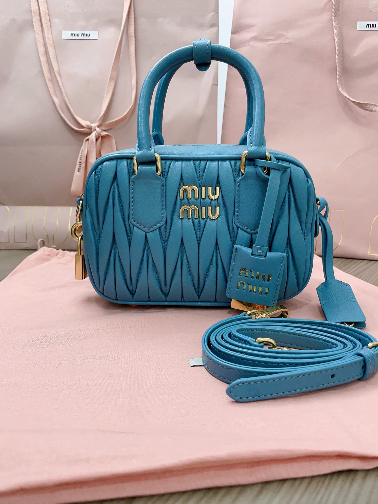 MIUMIU HANDBAG blue