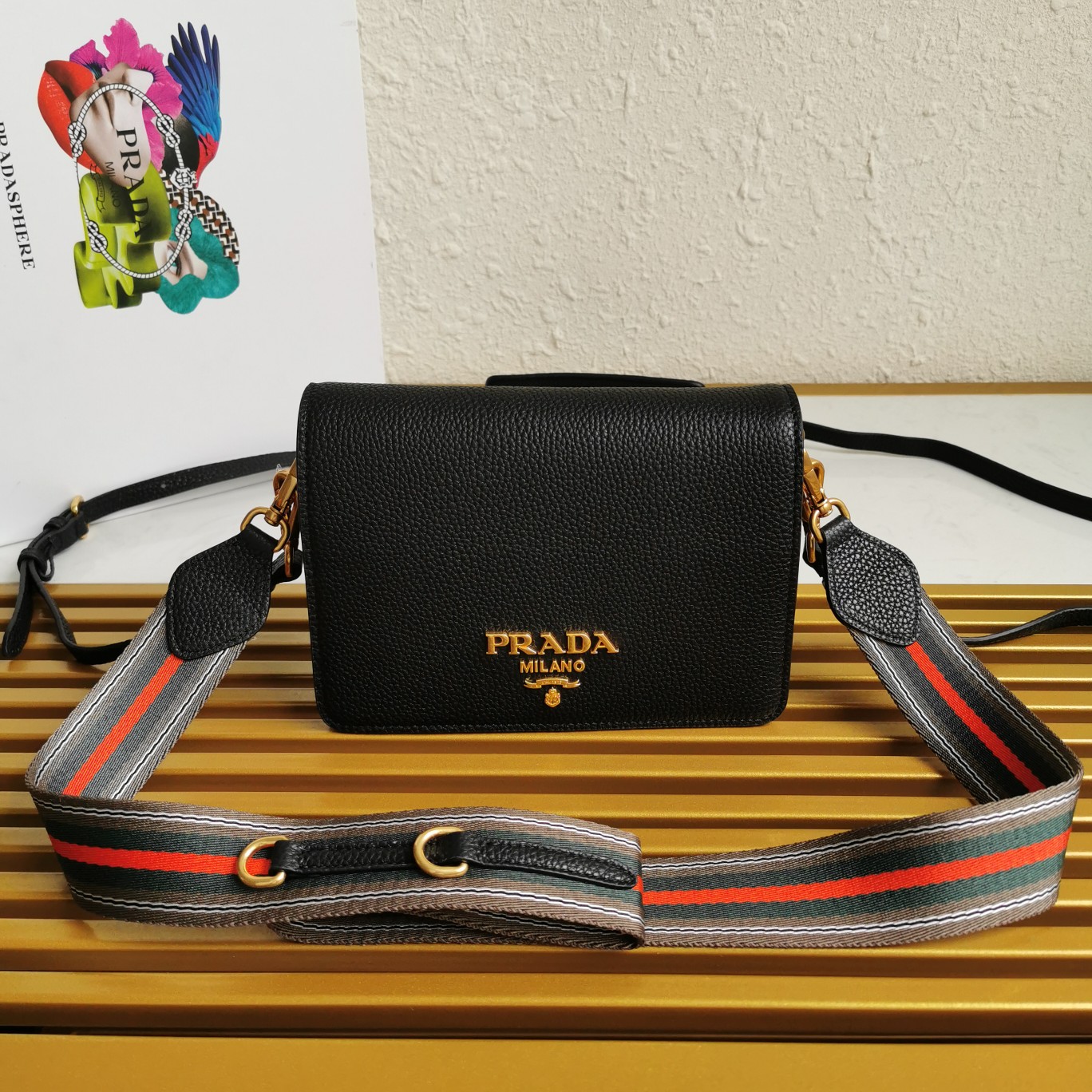 PRADA CROSSBODY BAG black