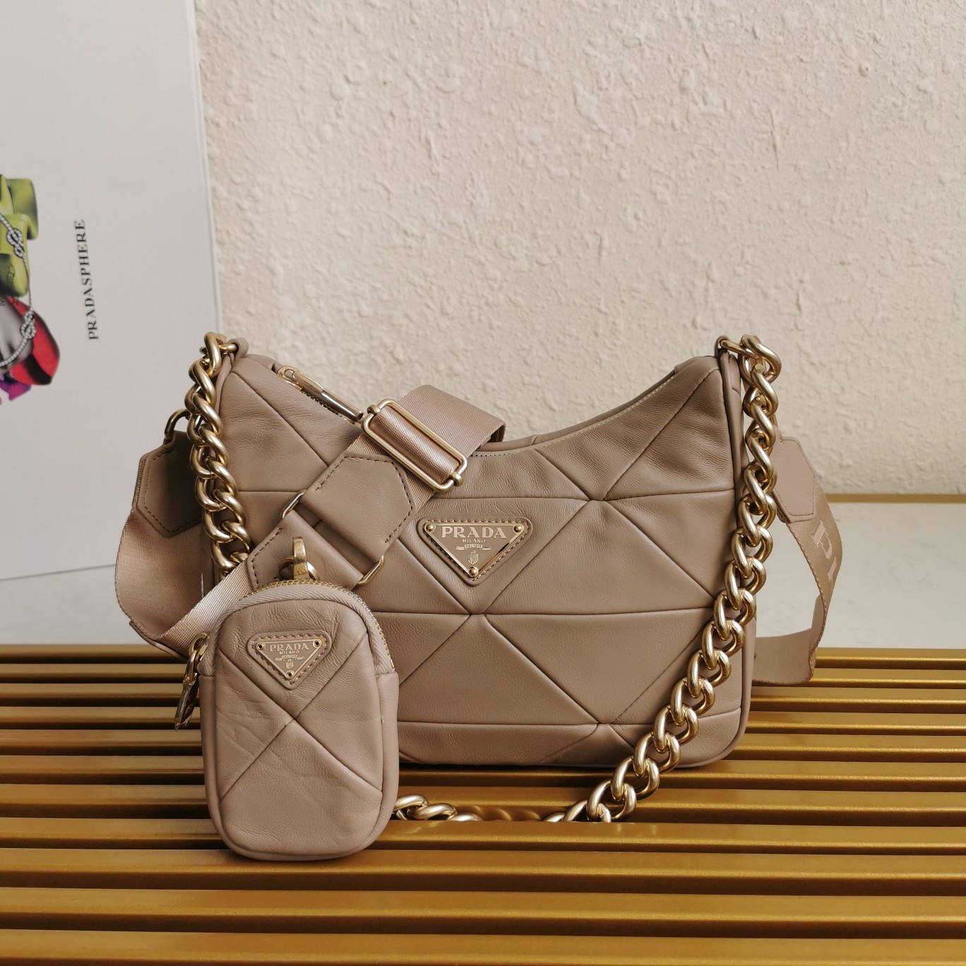 PRADA HANDBAG khaki