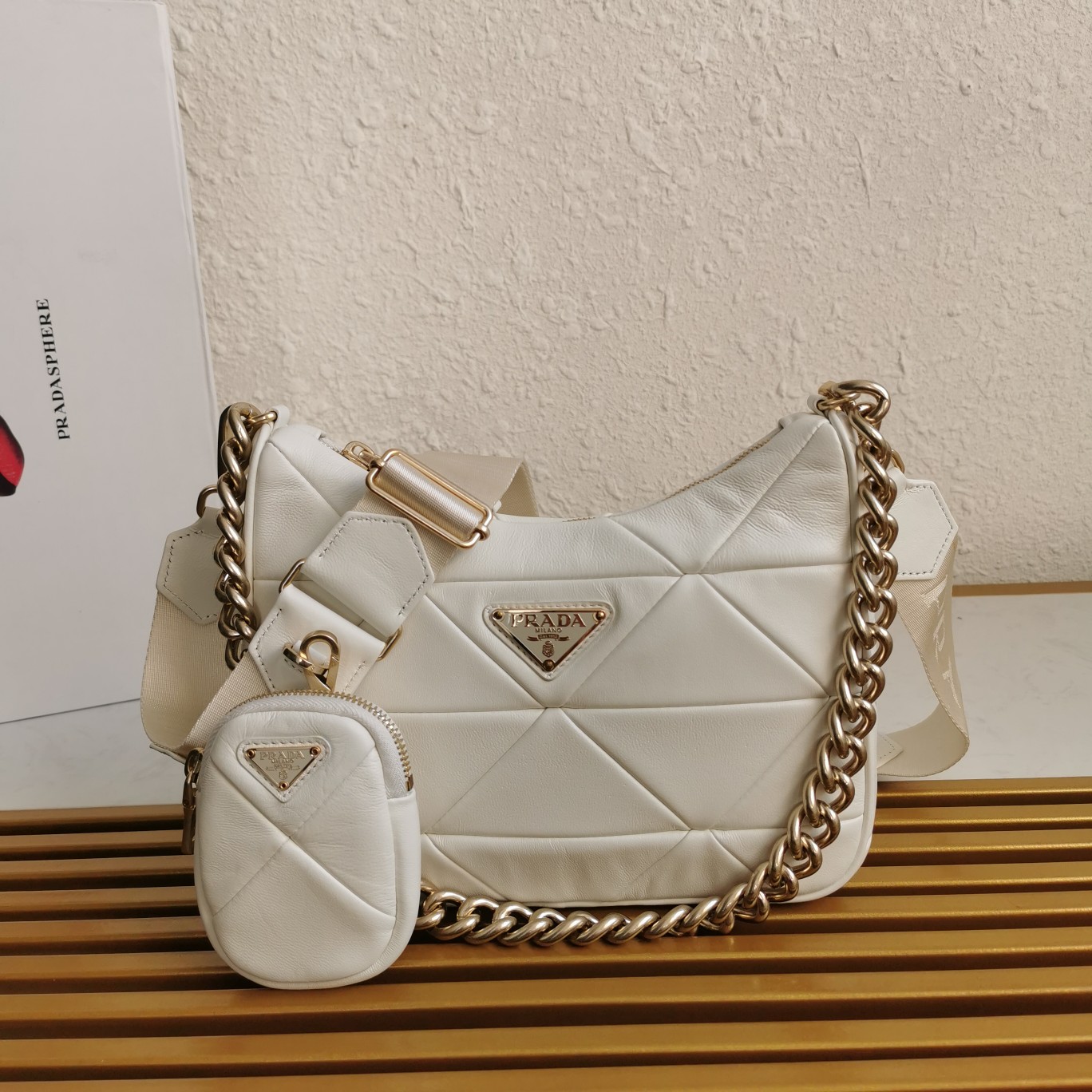 PRADA HANDBAG white