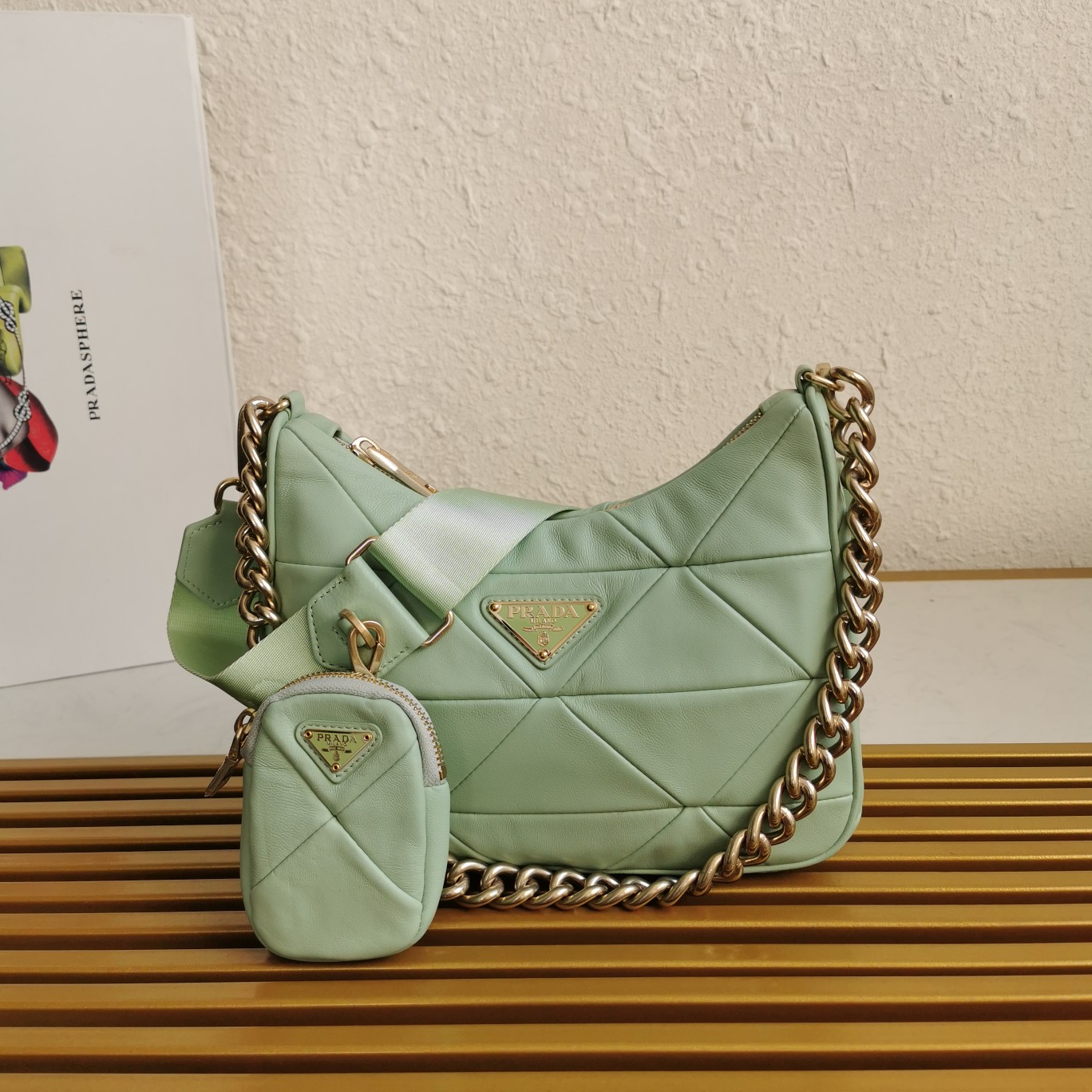 PRADA HANDBAG green