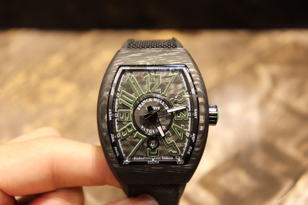 Franck Muller Barrel Automatic Mechanical Watch – Carbon Fiber