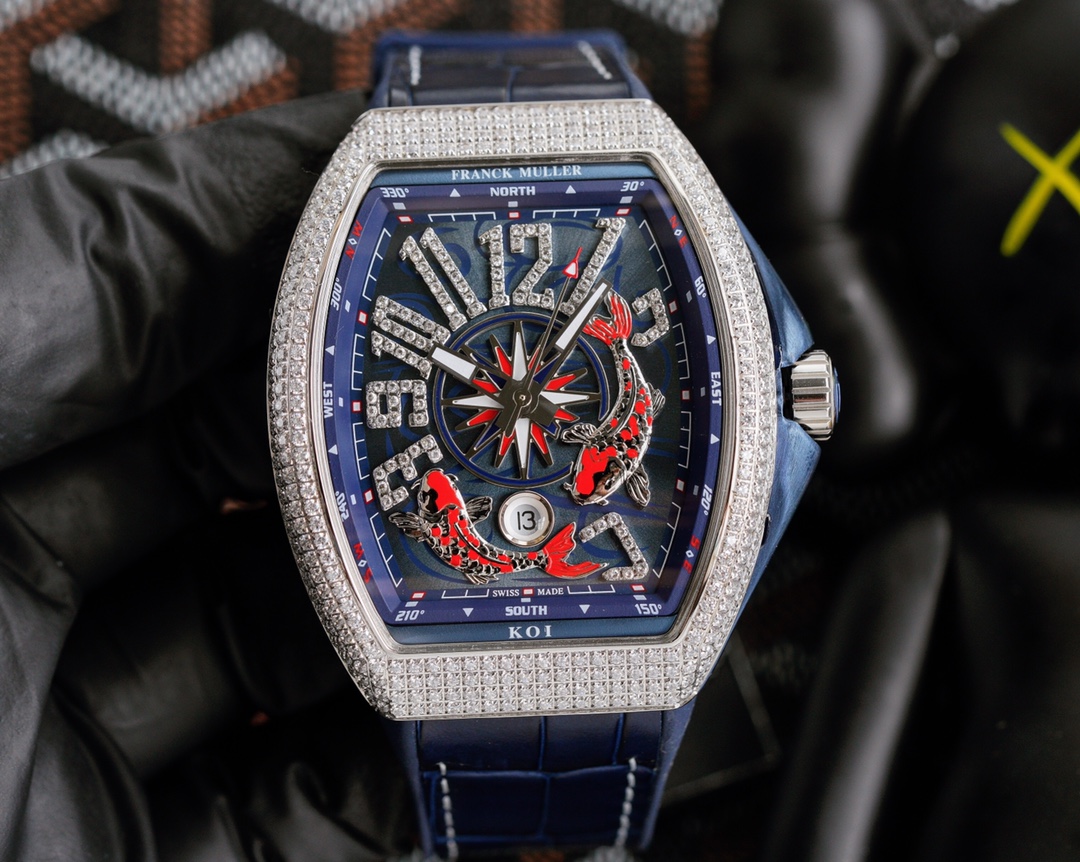 Franck Muller 54*44 Muller V45 SC DT Series Blue Yacht watch