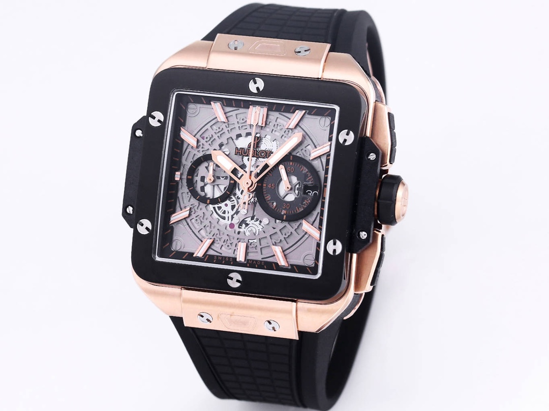 HUBLOT UBO Square Bang Unico Series Wristwatch