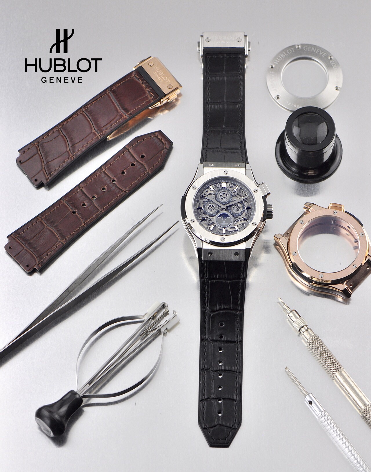 Hublot Classic Fusion Six Hands Skeleton Series