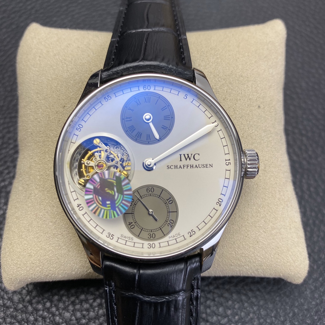 Universal Portugal 44 Series Tourbillon Precision Steel White Plate