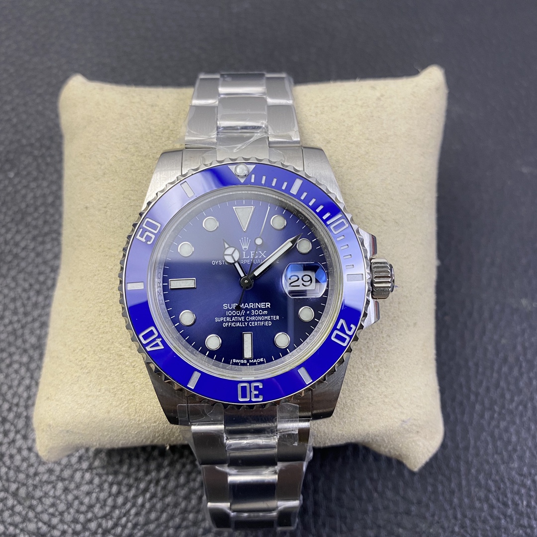 Rolex Submariner 40 Series, Blue Submariner 315 Steel with Customized 3135 Movement