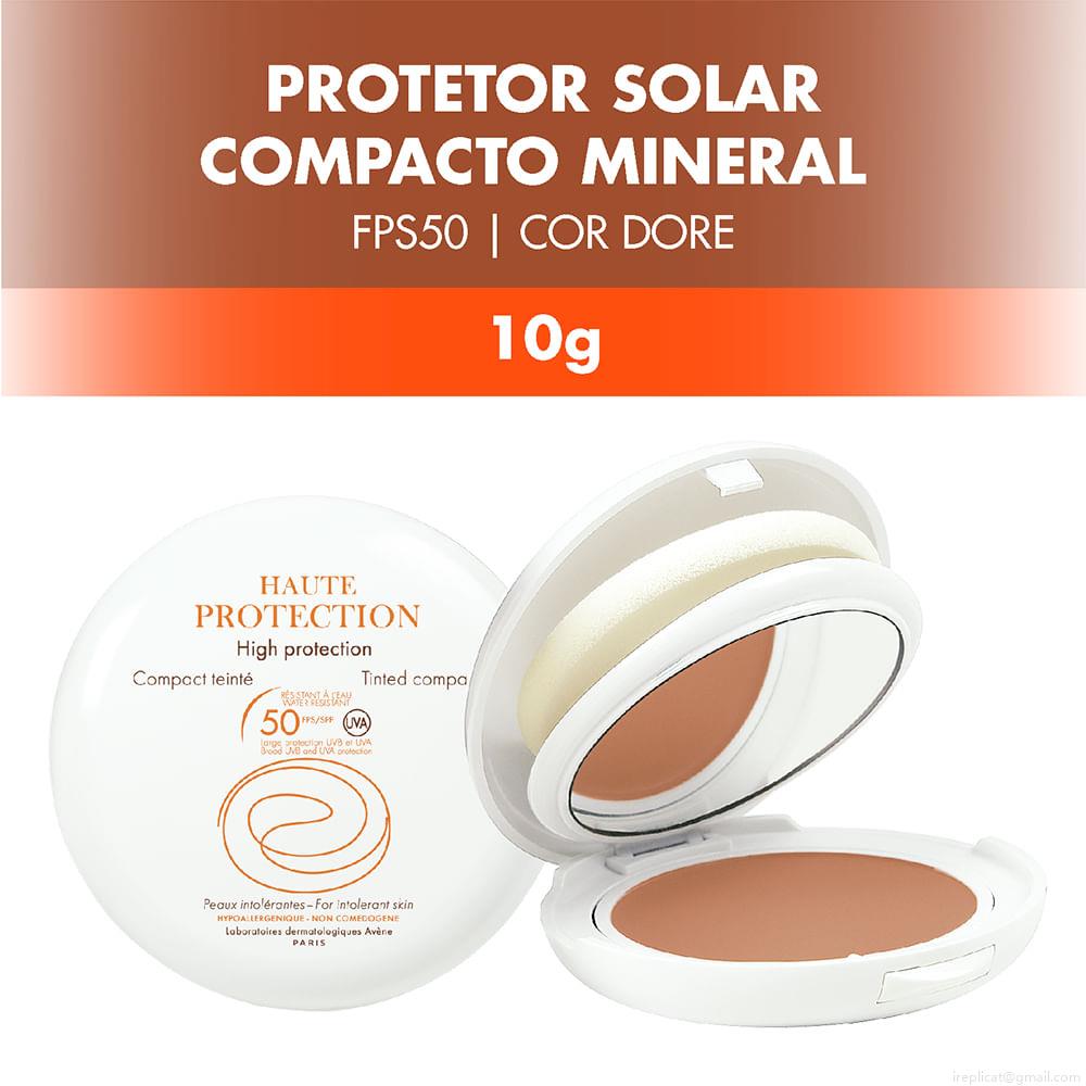 Base Compacta em Pó 2 em 1 Avène Haute Protection FPS 50 Doré 10 g Base Compacta em Pó 2 em 1 Avène Haute Protection FPS 50 Doré 10 g