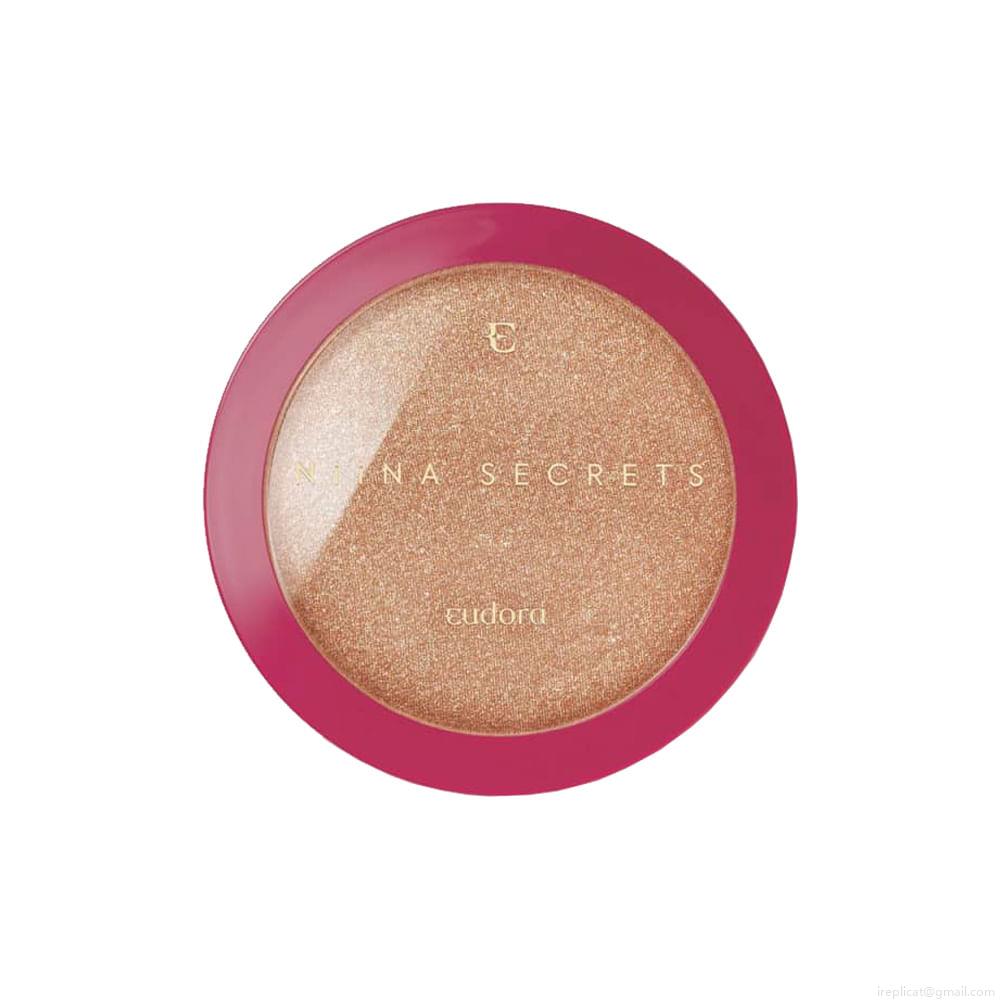 Iluminador Compacto em Pó Power Glow Eudora Niina Secrets Gold 10 g