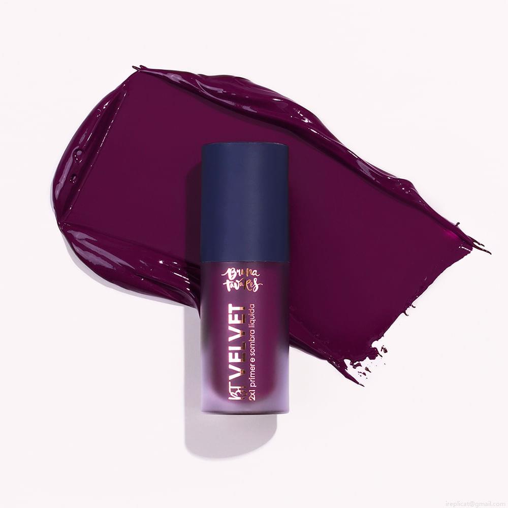 Sombra Líquida e Primer 2x1 Bruna Tavares BT Velvet Grape 6 ml