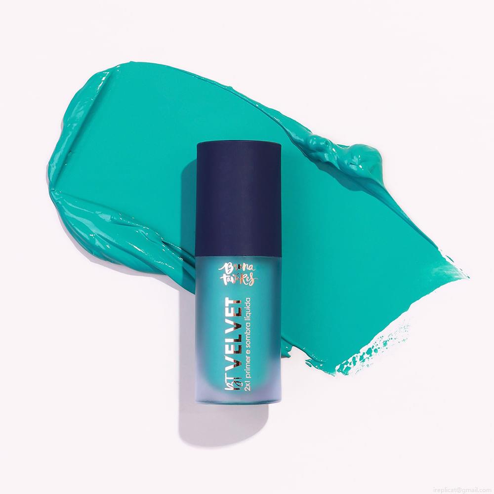 Sombra Líquida e Primer 2x1 Bruna Tavares BT Velvet Teal 6 ml