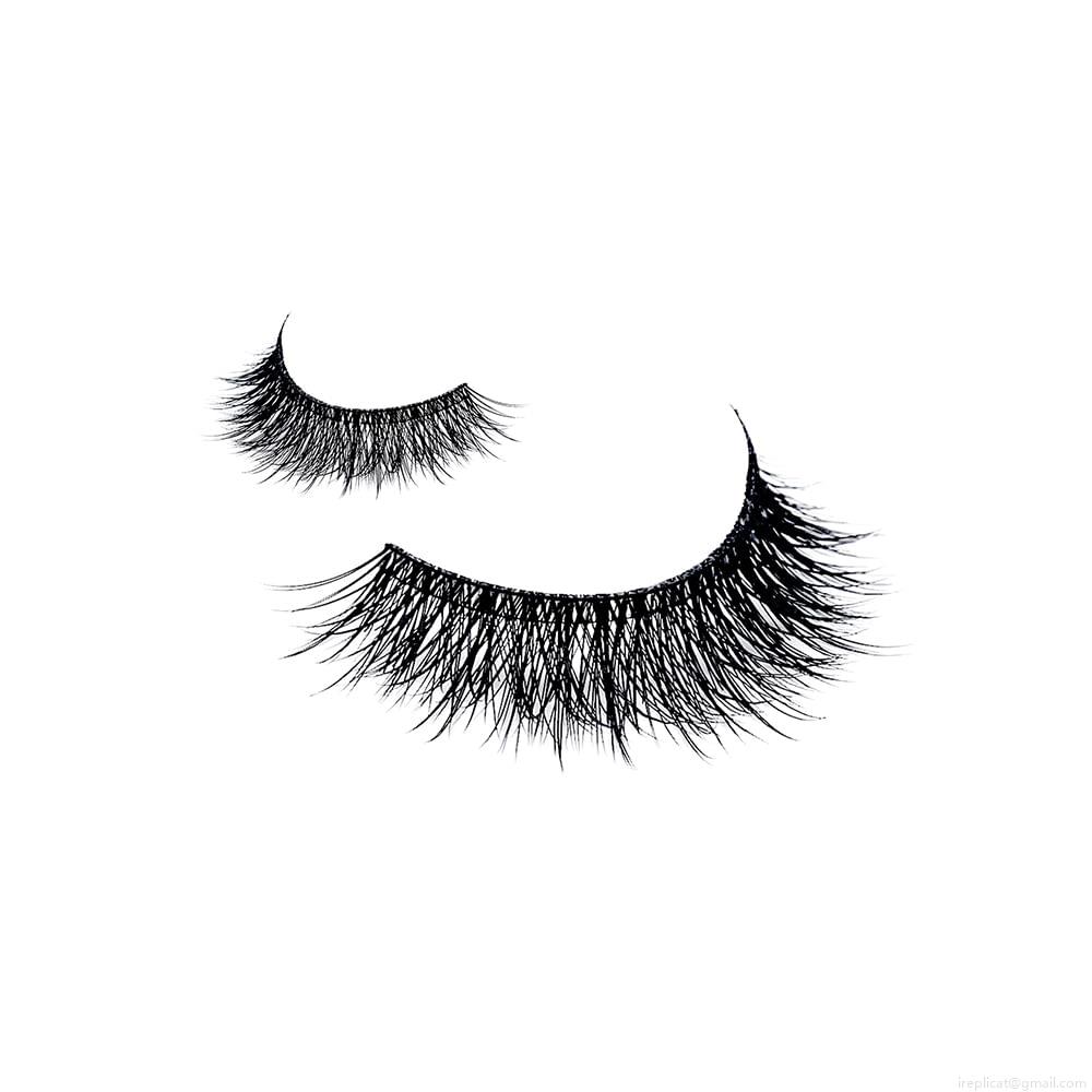 Cílios Postiços Sintético Volumoso Absolute New York Eternity 5D Silk Lash Sapphire 201 Preto 1 Par