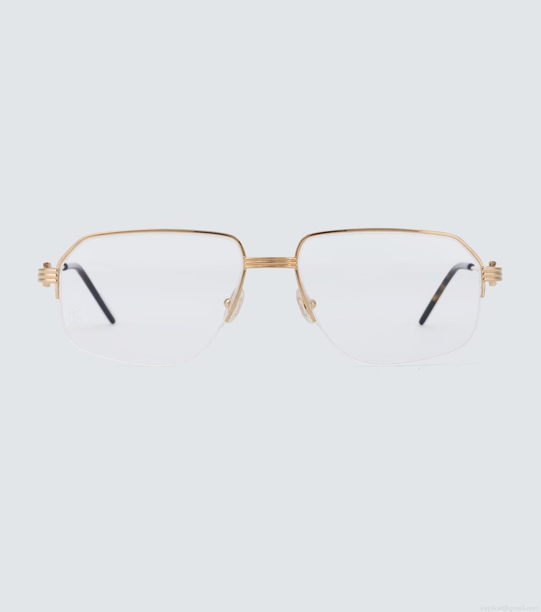 Cartier Eyewear CollectionHalf-rimmed metal glasses