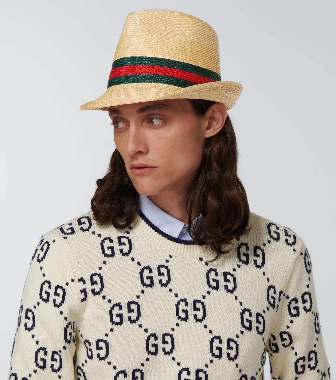 GucciStraw bucket hat