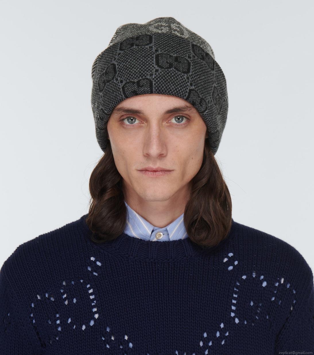 GucciGG jacquard wool beanie