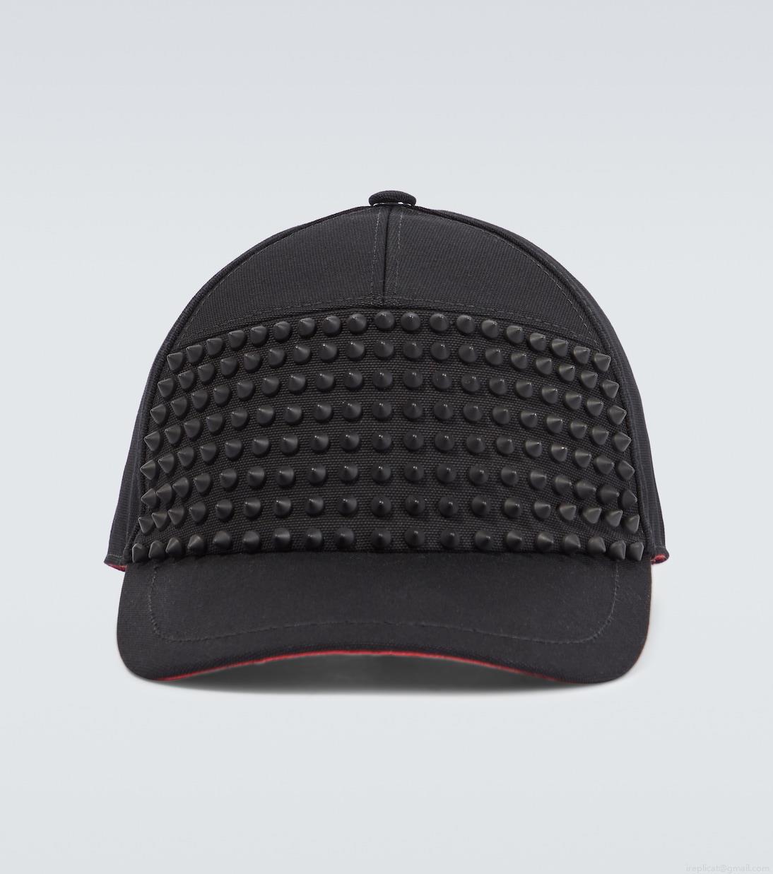 Christian LouboutinEnky Spikes cotton baseball cap