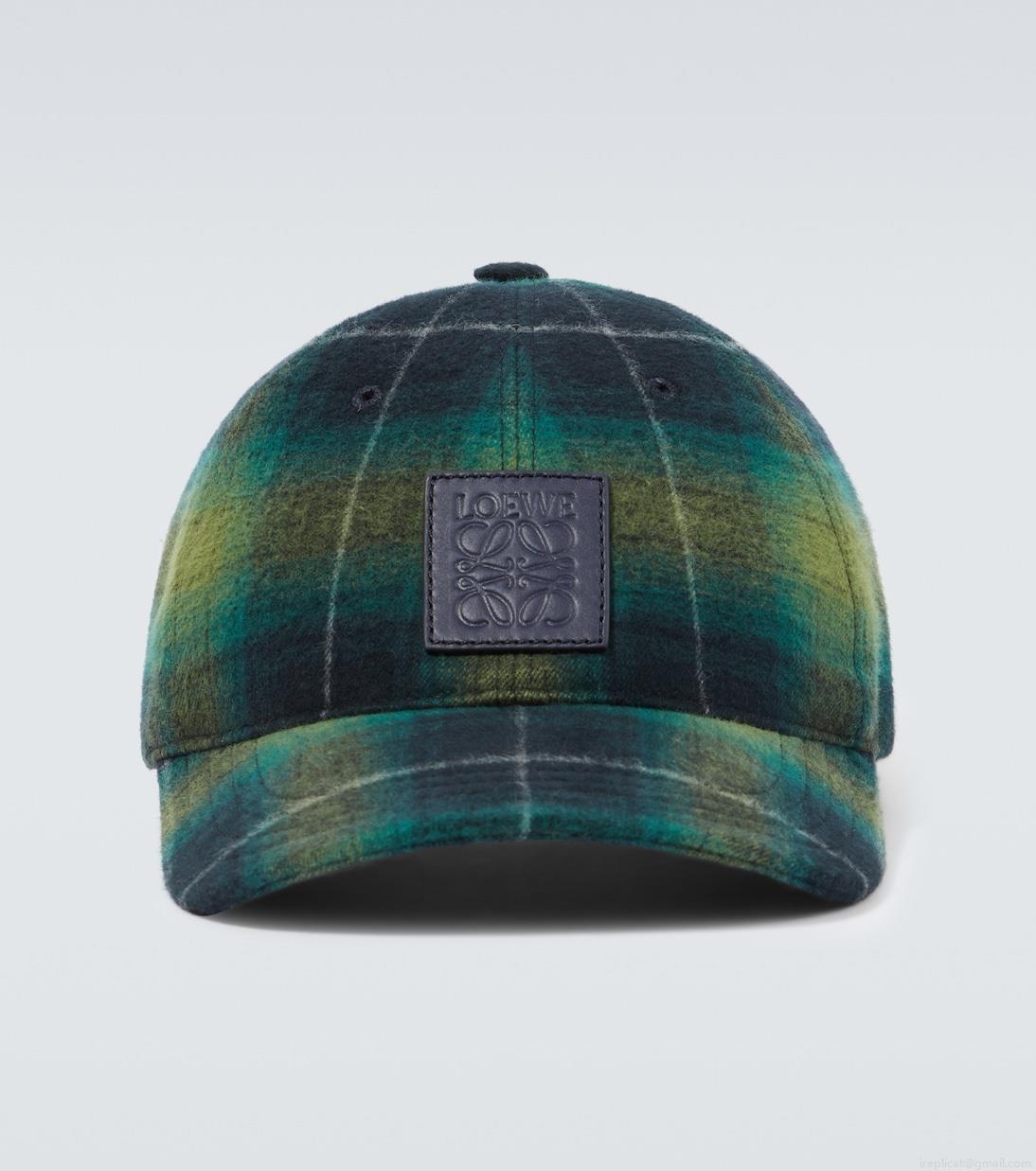 LoeweLogo tartan baseball cap