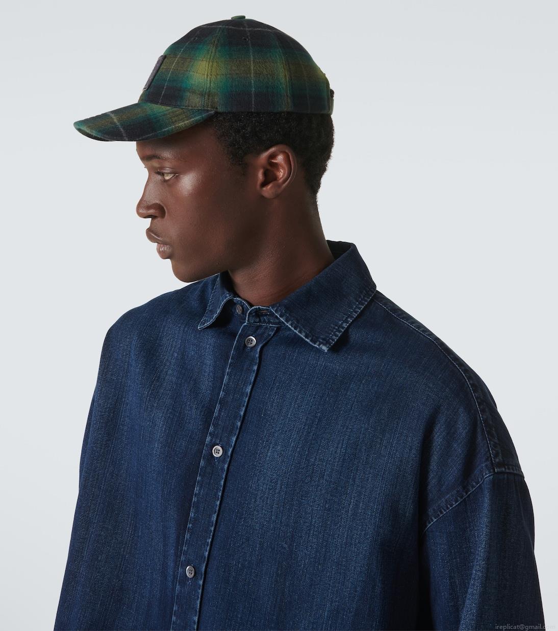 LoeweLogo tartan baseball cap