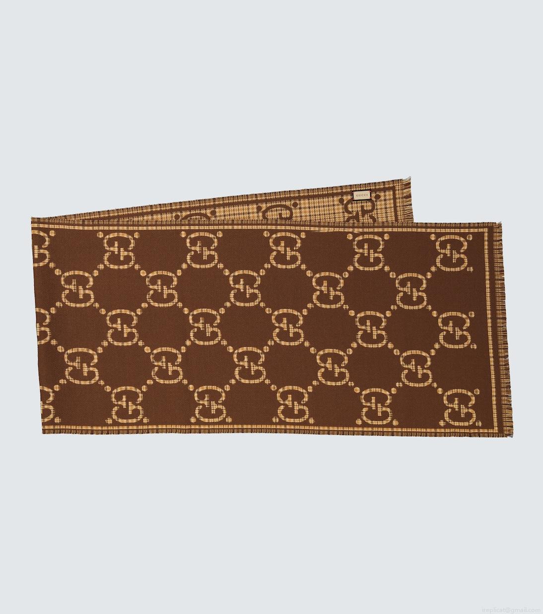 GucciGG wool jacquard scarf