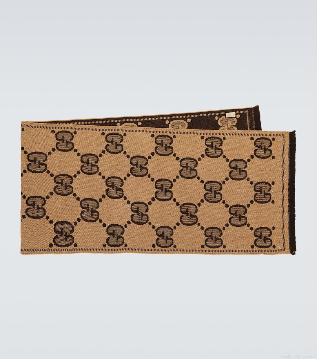 GucciGG wool jacquard scarf