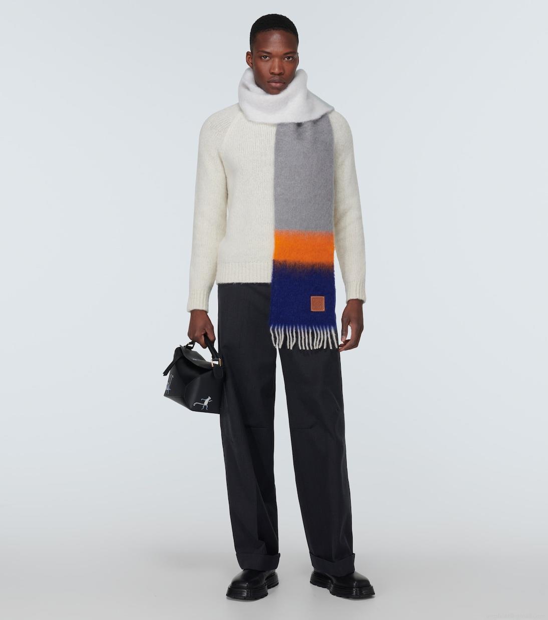 LoeweMohair and wool-blend scarf