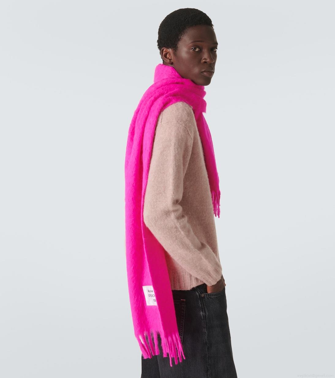 Acne StudiosFringed alpaca-blend scarf