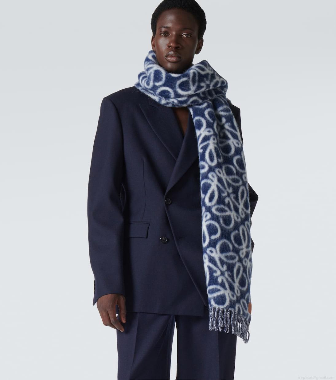 LoeweAnagram alpaca and wool-blend scarf