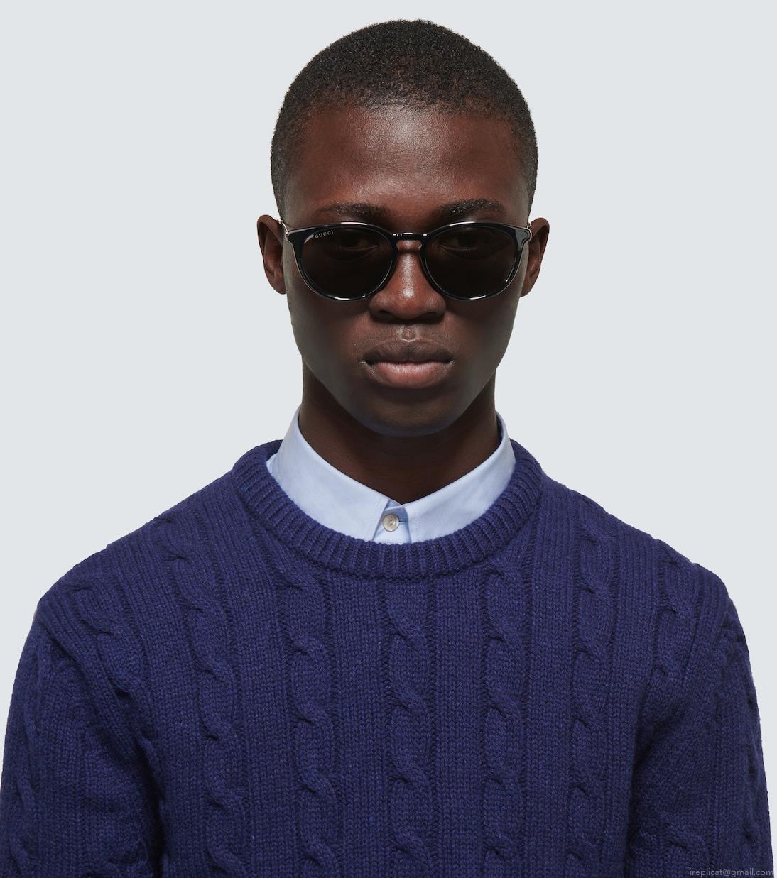 GucciRound acetate and metal sunglasses GucciRound acetate and metal sunglasses