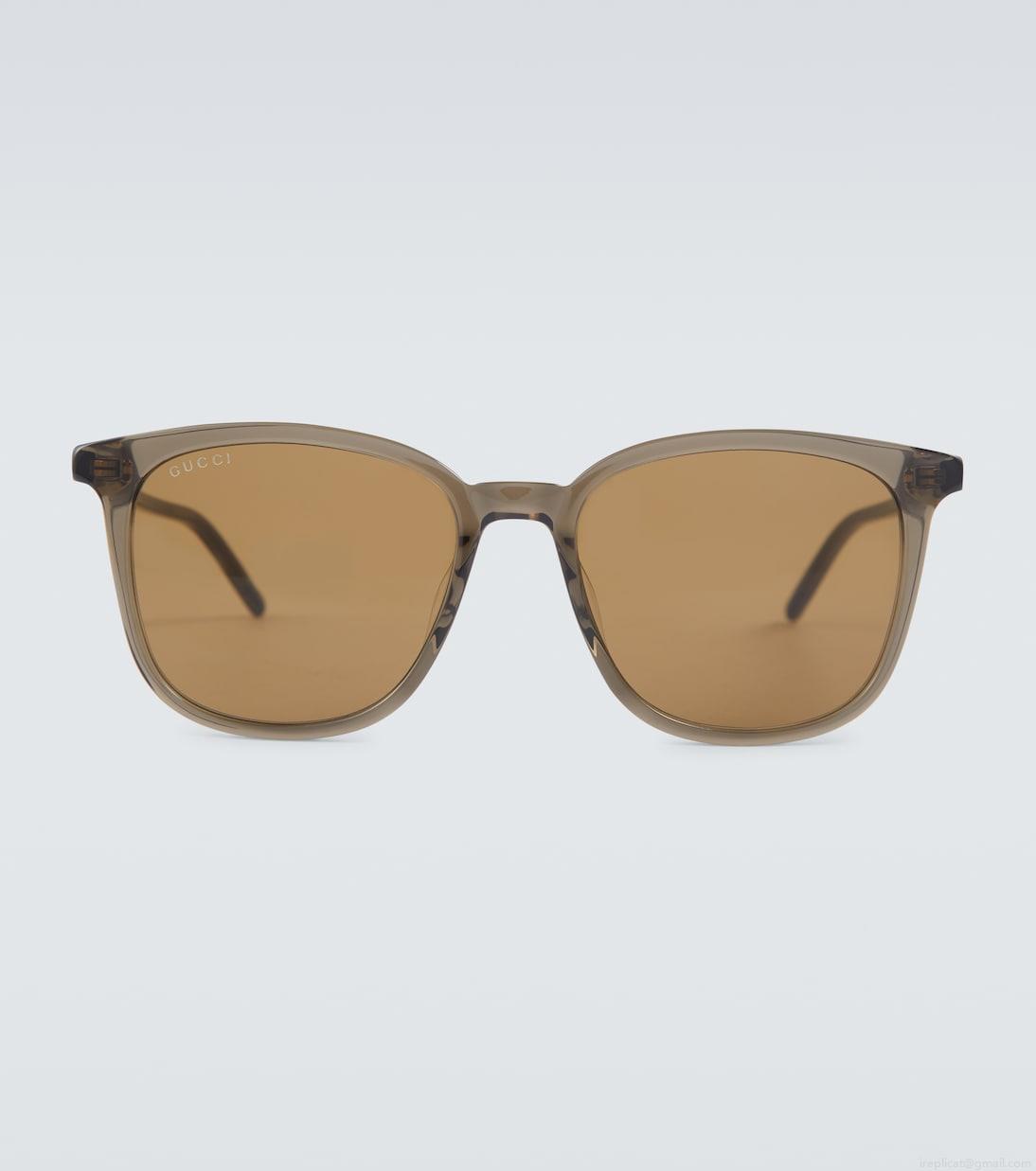 GucciSquare-frame acetate sunglasses