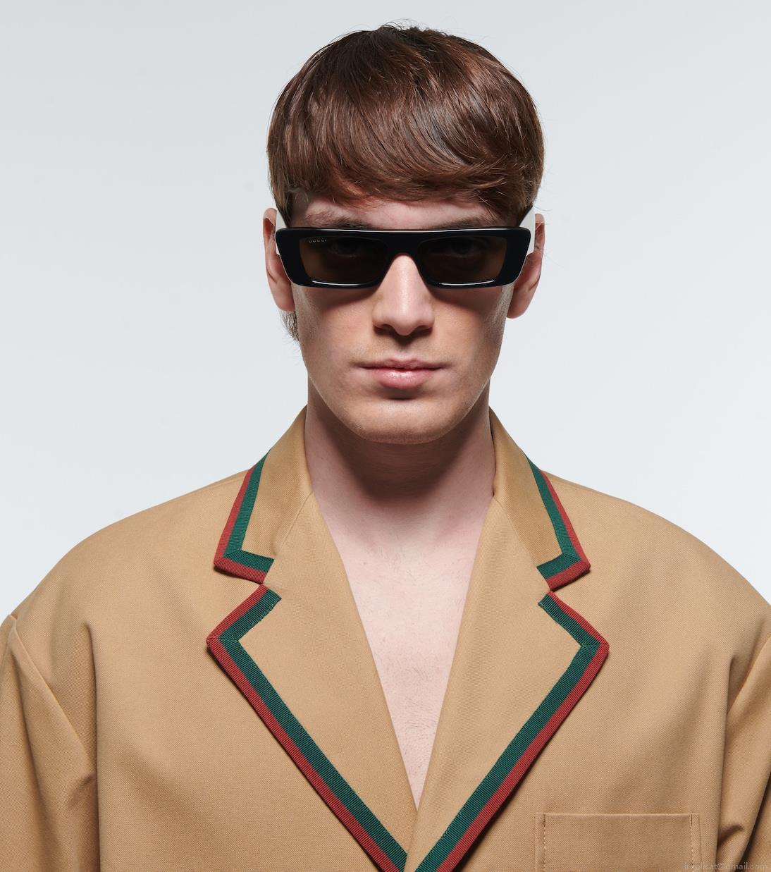 GucciLogo rectangular sunglasses