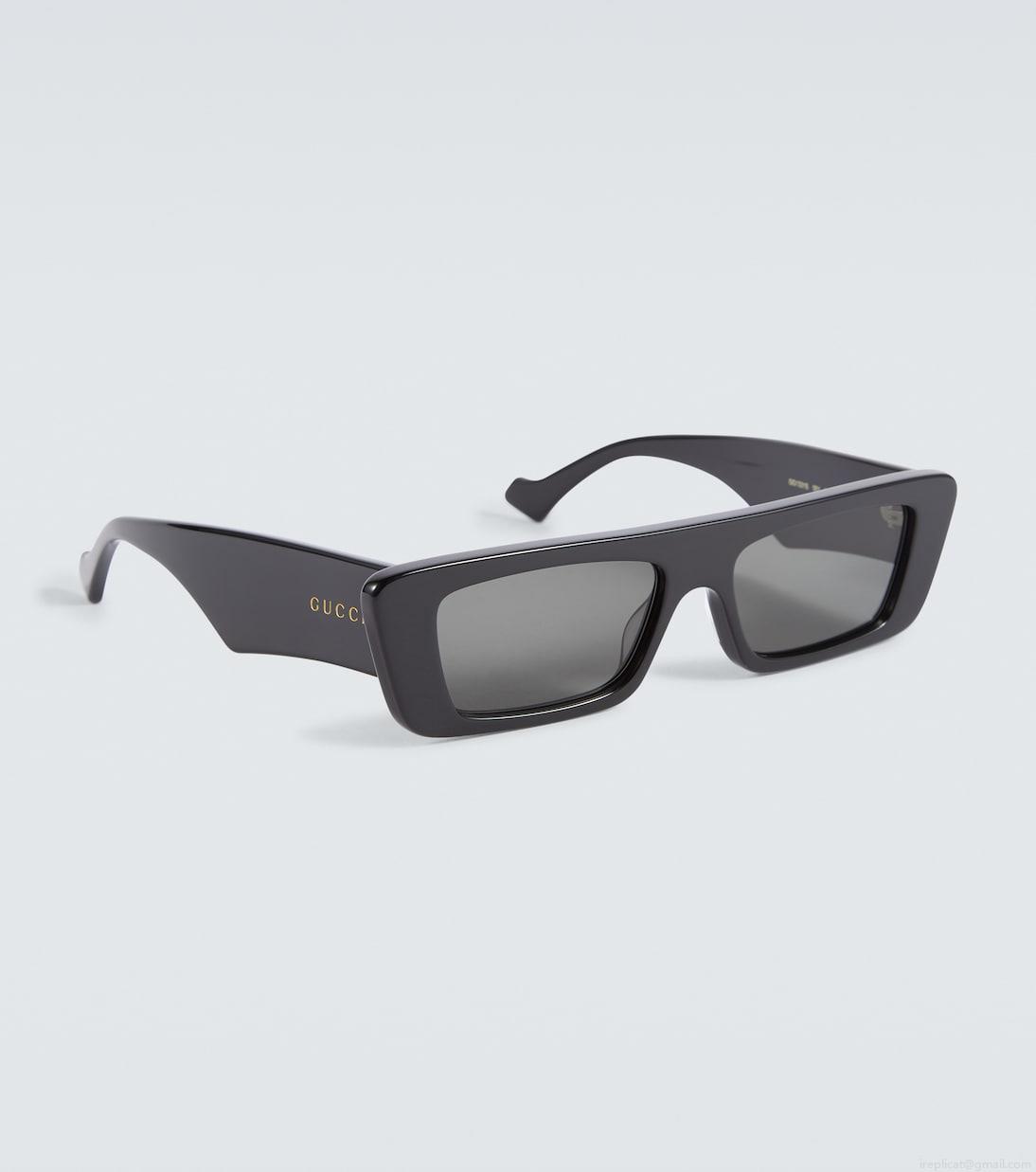 GucciLogo rectangular sunglasses