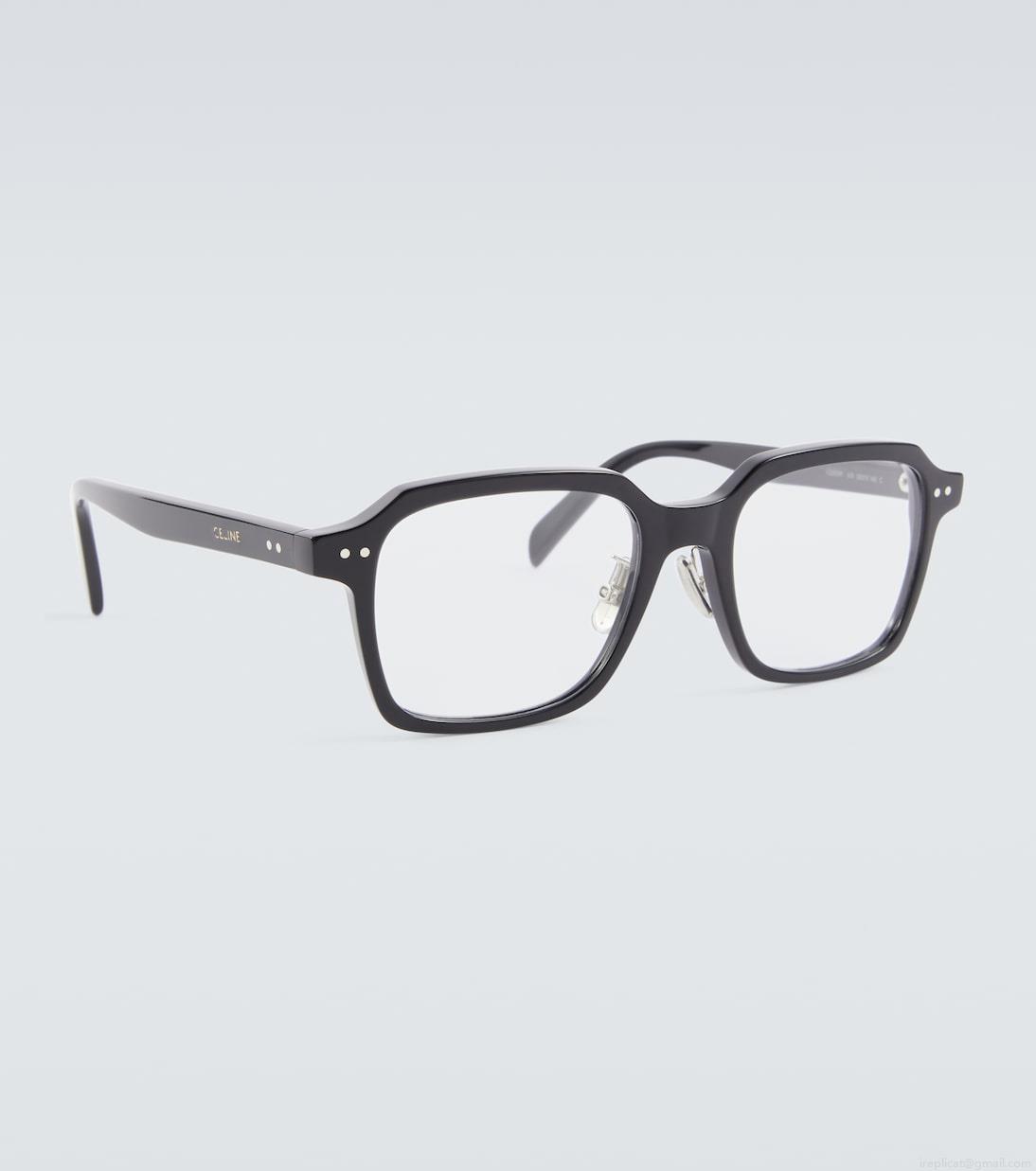 Celine EyewearThin 2 Dots square glasses