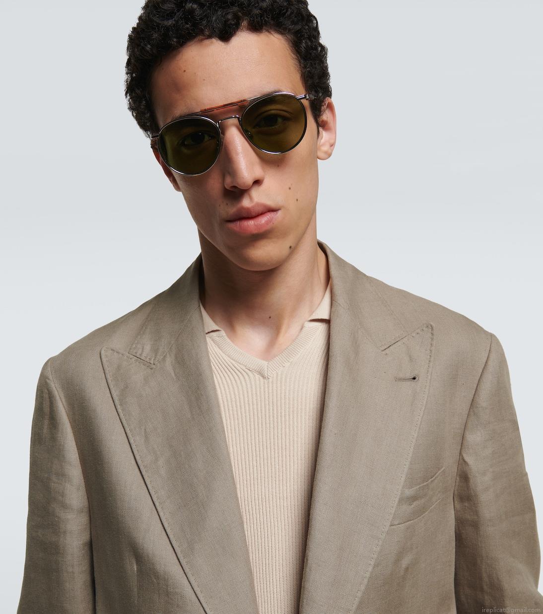 Brunello CucinelliRound sunglasses