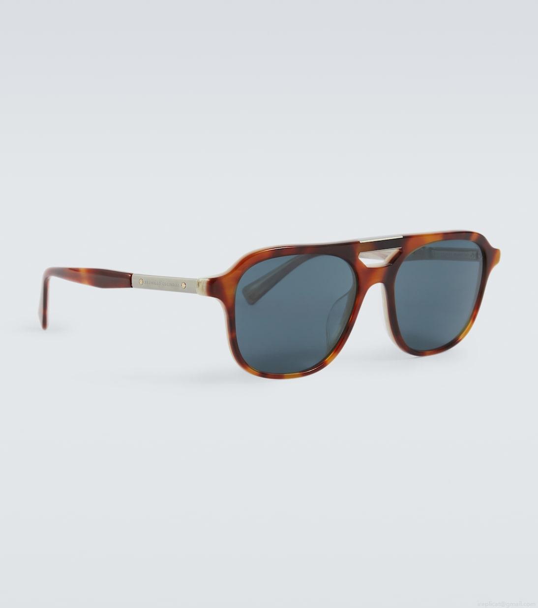 Brunello CucinelliSartorial Sunset aviator sunglasses