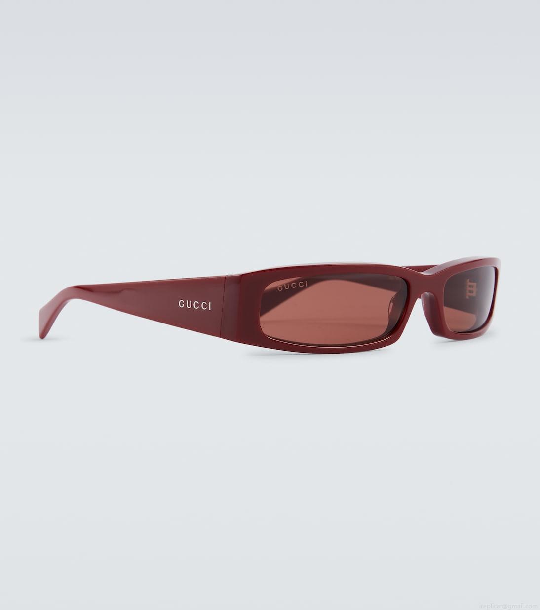 GucciLogo rectangular sunglasses