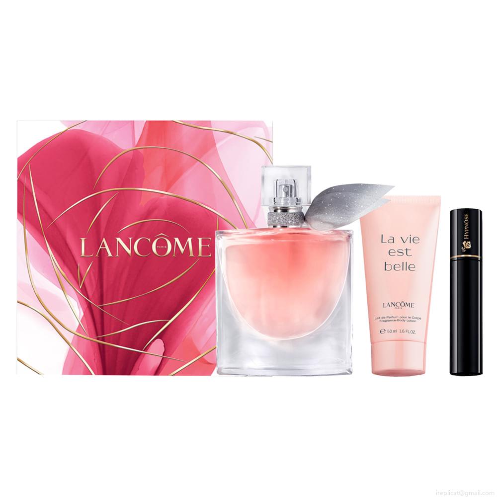 Kit Perfume Lancôme La Vi Est Belle Eau de Parfum Feminino 50 ml + Máscara De Cílios 2 ml + Loção 50 ml